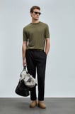 Albert Smart Erkek Chino Pantolon Comfort Pileli Siyah