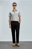 Albert Smart Erkek Chino Pantolon Comfort Pileli Siyah
