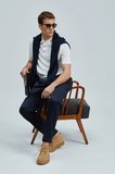 Albert Smart Erkek Chino Pantolon Comfort Pileli Lacivert