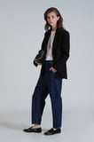 Lıly Kadın Denim Mom Fıt- Yüksek Bel Mavi