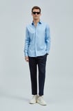 Danıel Erkek Basic Gömlek Regular Fit Mavi