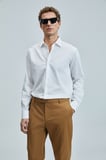 Farla Erkek Basic Gömlek Regular Fit Beyaz