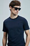 Lufian Pablo Modern Grafik T- Shirt Lacivert