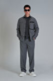 Honer Spor Erkek Chino Pantolon Slim Fit Gri