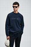 Lufian Erkek Luther Sweatshirt 112030171 Lacivert