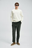 Lufian Erkek Cooper Sweatshirt 112030177 Kırık Beyaz