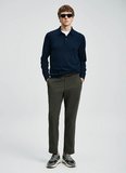 Lufian Polo Yaka Slim Fit Lacivert Erkek Kazak DONALD
