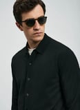 Lufian Polo Yaka Slim Fit Siyah Erkek Kazak KENNY