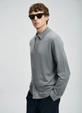 Lufian Polo Yaka Slim Fit Gri Erkek Kazak KENNY