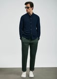 Lufian Polo Yaka Slim Fit Lacivert Erkek Kazak KENNY