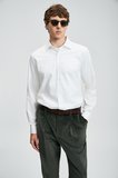 Veran Erkek Basic Gömlek Regular Fit Beyaz