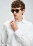 Lufian Slim Fit Gömlek Yaka Beyaz Erkek Gömlek VERAN