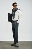 Sterno Smart Erkek Chino Pantolon Slim Fit Gri