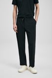 LUFIAN Erkek Calep Smart Slim Fit Chino Pantolon 111190357 Siyah