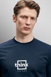 Thınk Modern Grafik Tişört Lacivert