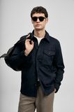 Cole Erkek Gömlek Ceket Lacivert
