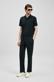 Lufian Erkek Spencer Hi- Tech Performance Dikişsiz Polo T-Shirt 111040240 Siyah
