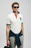 LUFIAN Erkek Fun Smart Polo T-Shirt 111040231 Kırık Beyaz