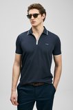 LUFIAN Erkek Chase Smart Polo T-Shirt 111040236 Lacivert