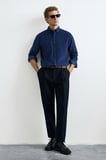 Drew Erkek Basic Gömlek Regular Fit Koyu Mavi