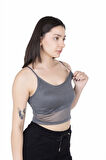 Looksense Kadın Simli Astarlı Crop 04007