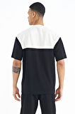 Tommy Life Erkek Siyah Oversize İnterlok T-shirt  88225 
