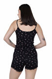 Looksense Kadın Dantelli Şortlu Pijama Takım 03011