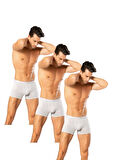  Looksense Erkek Dude 3Lü İnce Bel Lastikli Likralı Boxer 12003 