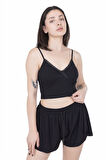Looksense  Kadın Kaşkorse İp Askılı Crop 04001 