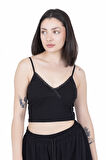 Looksense  Kadın Kaşkorse İp Askılı Crop 04001 