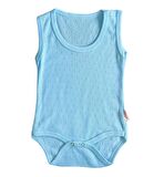 askılı bebek body zıbın jakarlı  %100 PAMUK DOĞAL KUMAŞ NEFES ALAN mavi