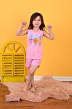 kız çocuk askılı pijama takımı cool sweety pembe