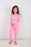 Uzun Kollu Kız Çocuk Pijama Takımı Moon Nıght 