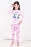 Kız Çocuk Uzun Kollu Pijama Takımı My Friend Unicorn