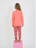 Kız Çocuk Uzun Kollu %100 Pamuklu Pijama Takımı Cookie Team