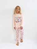 Kız Çocuk Uzun Kollu %100 Pamuklu Pijama Takımı Happy Life