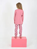 Kız Çocuk Uzun Kollu %100 Pamuklu Pijama Takımı Magical Horse