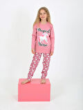 Kız Çocuk Uzun Kollu %100 Pamuklu Pijama Takımı Magical Horse
