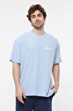 defy's ERKEK KISA KOLLU BASKILI OVERSIZE KALIP BİSİKLET YAKA TİŞÖRT