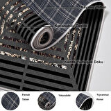 Dekoreko Kaymaz Taban Djt Mutfak Halısı Star Pamuk Modern M5132