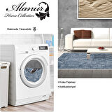 Dekoreko Kaymaz Taban Djt Salon Halısı Star Pamuk Saçaklı İskandinav F5137