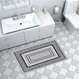 Dekoreko Kaymaz Taban Djt Banyo Halısı Trend Modern 651M