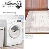 Dekoreko Kaymaz Taban Djt Mutfak Halısı Star Pamuk Saçaklı Modern M5076