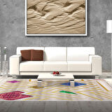 Dekoreko Kaymaz Taban Djt Salon Halısı Star Pamuk Modern P1337