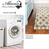 Dekoreko Kaymaz Taban Djt Mutfak Halısı Yıldız Deri Modern 1913