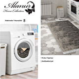 Dekoreko Kaymaz Taban Djt Mutfak Halısı Yıldız Deri Saçaklı Modern 1911