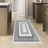 Dekoreko Kaymaz Taban Djt Mutfak Halısı Yıldız Deri Modern 651M