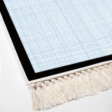 Alanur Home Kaymaz Taban Djt Banyo Mutfak Salon Halı  Trend Saçaklı Dokuma Desen E5007