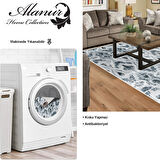 Dekoreko Kaymaz Taban Djt Salon Halısı Trend Saçaklı İskandinav F5136