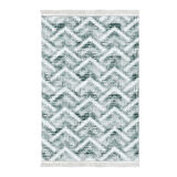 Dekoreko Kaymaz Taban Djt Salon Halısı Yıldız Deri Saçaklı İskandinav F5124